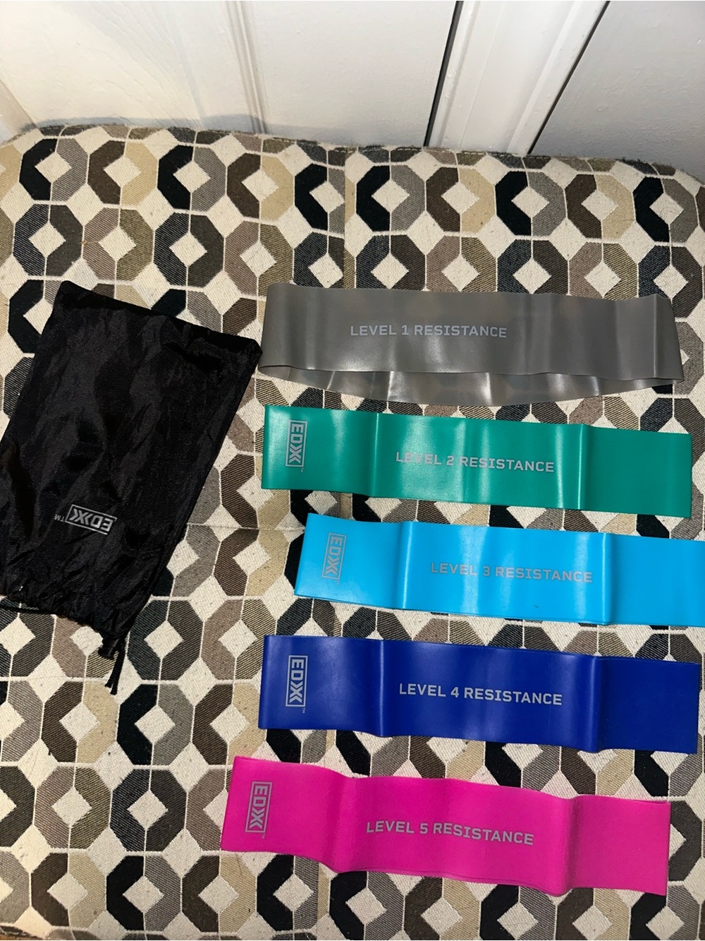 Colorful Workout Resistance bands, 5 piece set